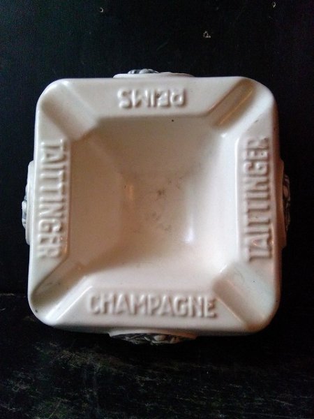 画像1: フランスビンテージ　シャンペン酒ノベルティー　灰皿 (1)
