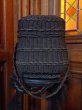 画像4: フランスアンティーク　1920年頃の編み籠 黒いパニエ (4)